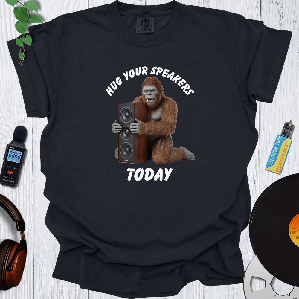 Printify T-Shirt Black / S Hug Your Speakers Today
