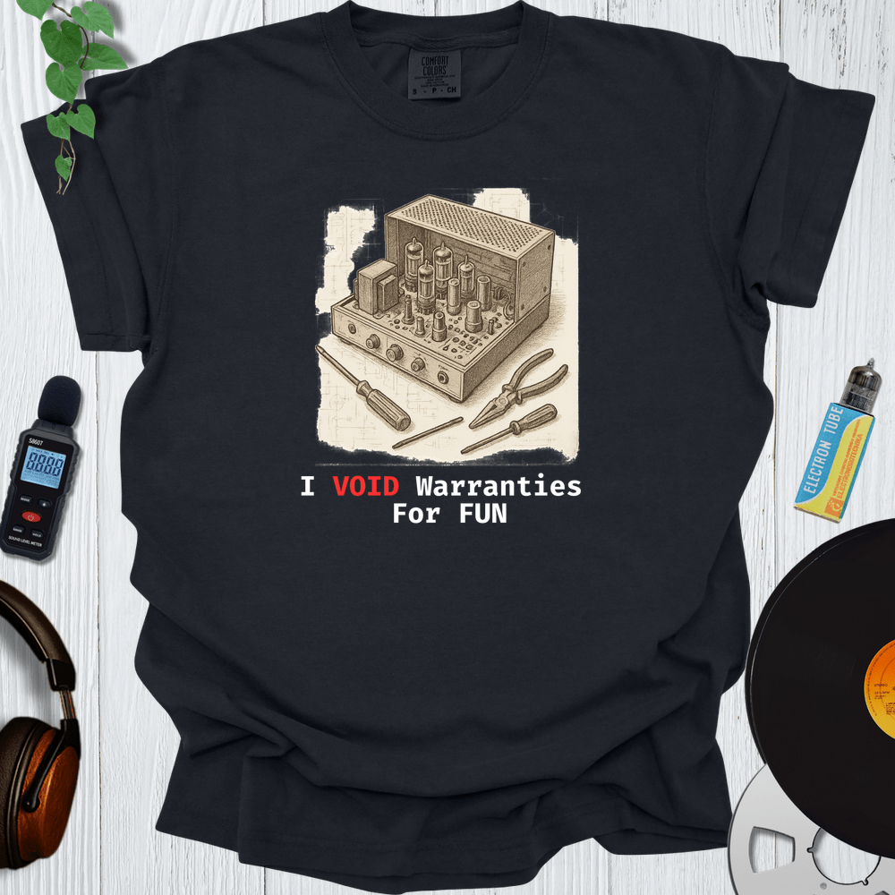Printify T-Shirt Black / S I Void Warranties For Fun