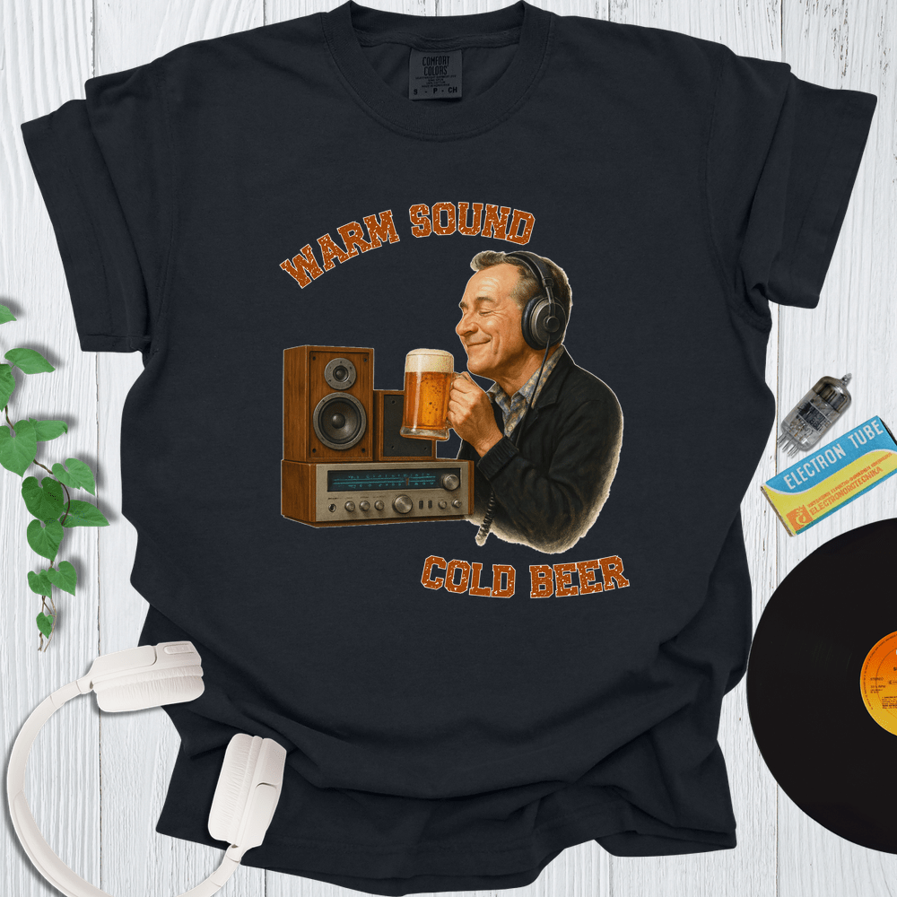 Printify T-Shirt Black / S Warm Sound Cold Beer