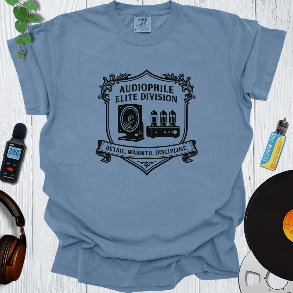 Printify T-Shirt Blue Jean / S Audiophile Elite Division