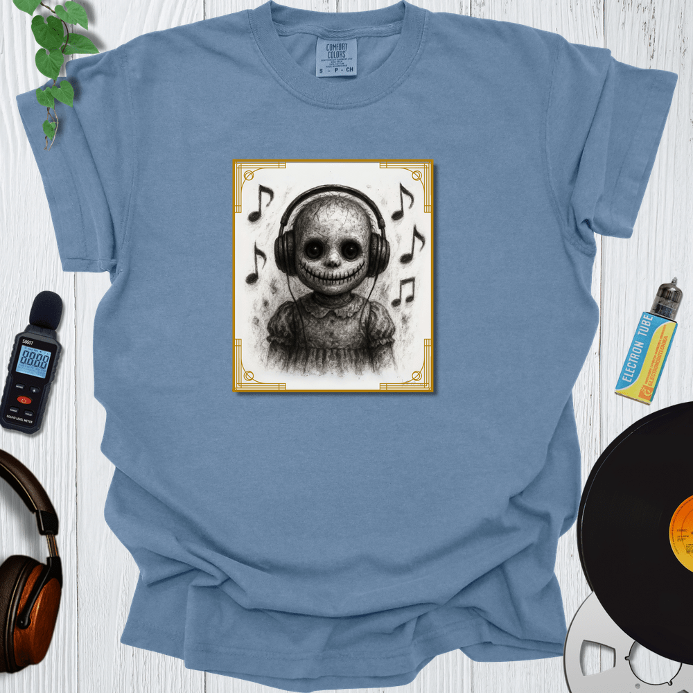 Printify T-Shirt Blue Jean / S Creepy Doll