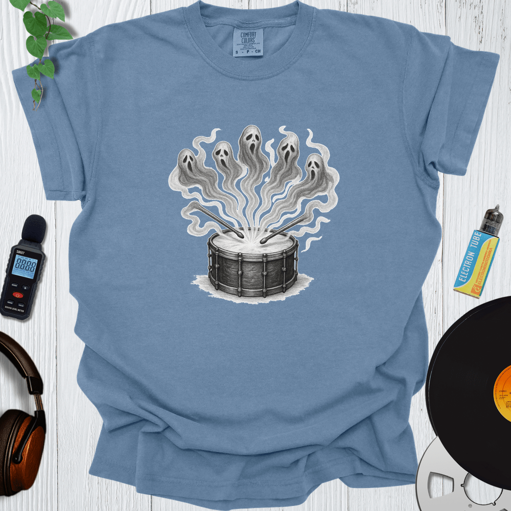 Printify T-Shirt Blue Jean / S Drum Ghost