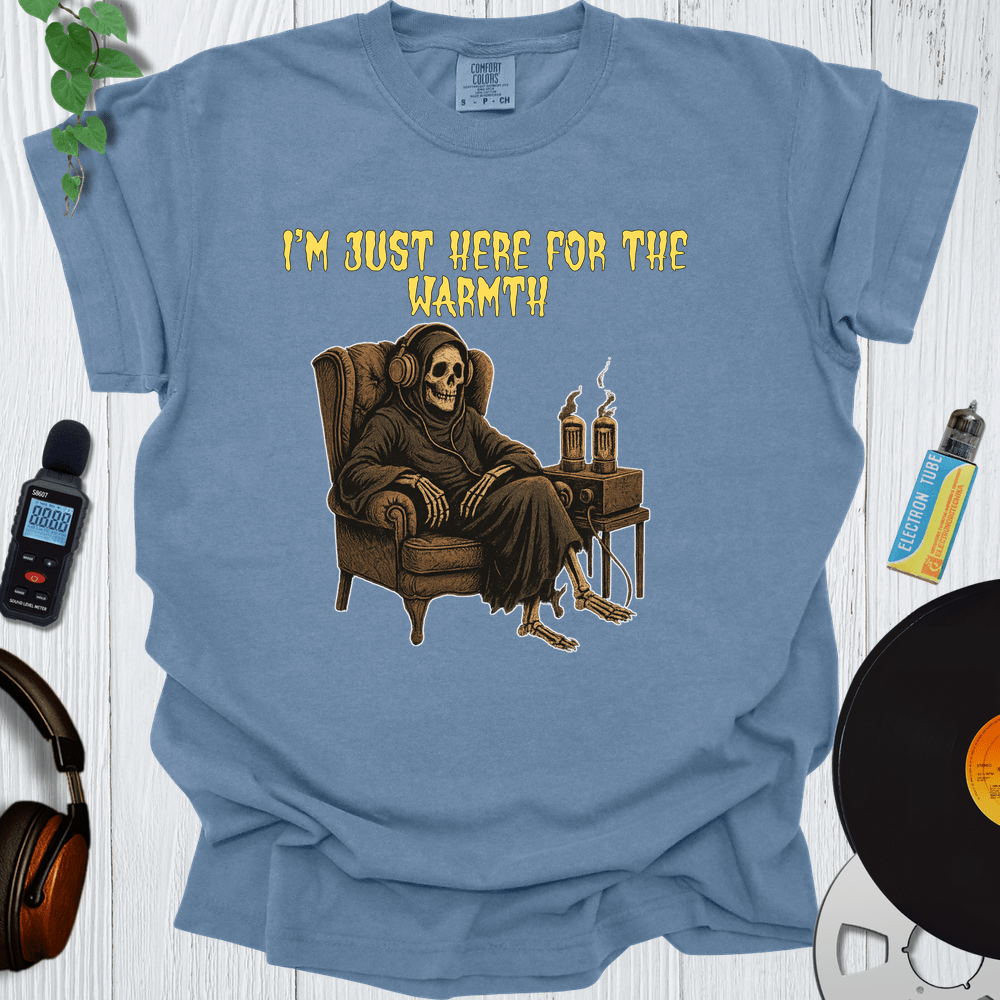 Printify T-Shirt Blue Jean / S I'm just here for the warmth