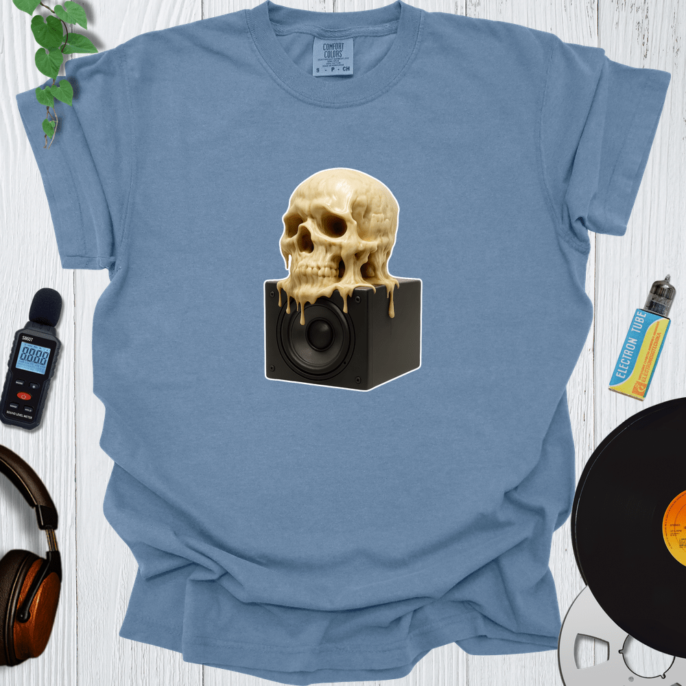 Printify T-Shirt Blue Jean / S Melting Skull