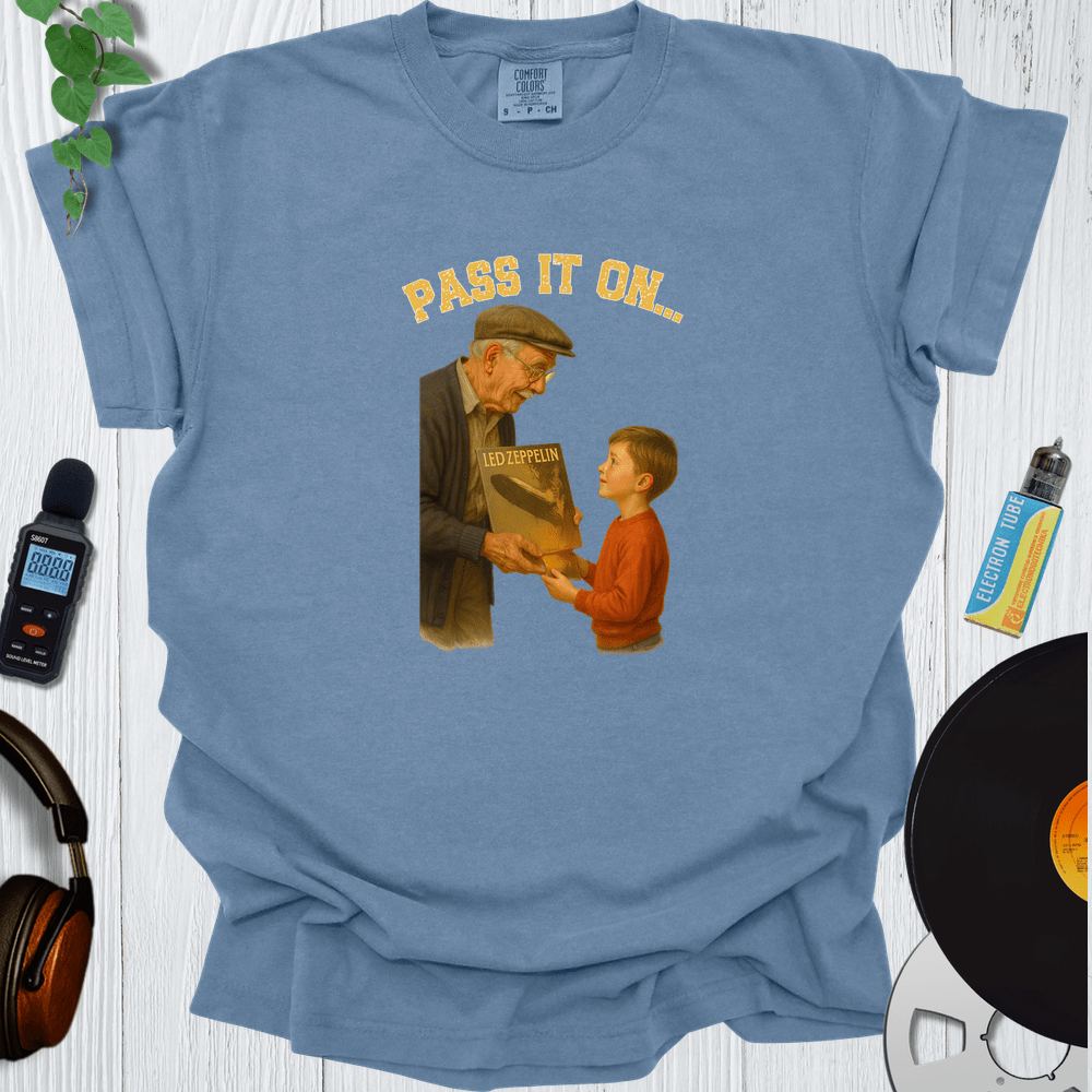 Printify T-Shirt Blue Jean / S Pass It On