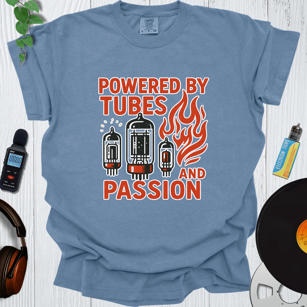 Printify T-Shirt Blue Jean / S Powered By Tubes
