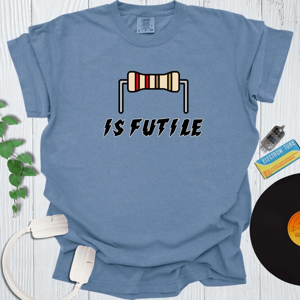 Printify T-Shirt Blue Jean / S Resistance Is Futile Light