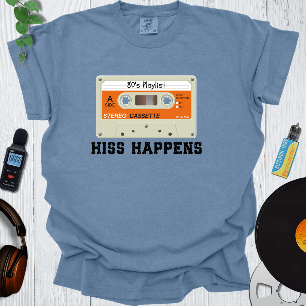 Printify T-Shirt Blue Jean / S Retro Cassette