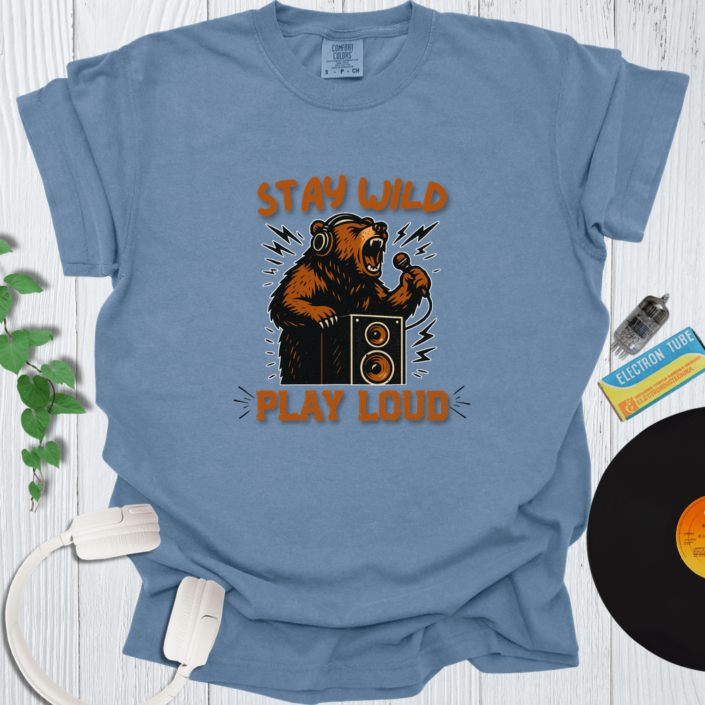 Printify T-Shirt Blue Jean / S Say Wild Play Loud