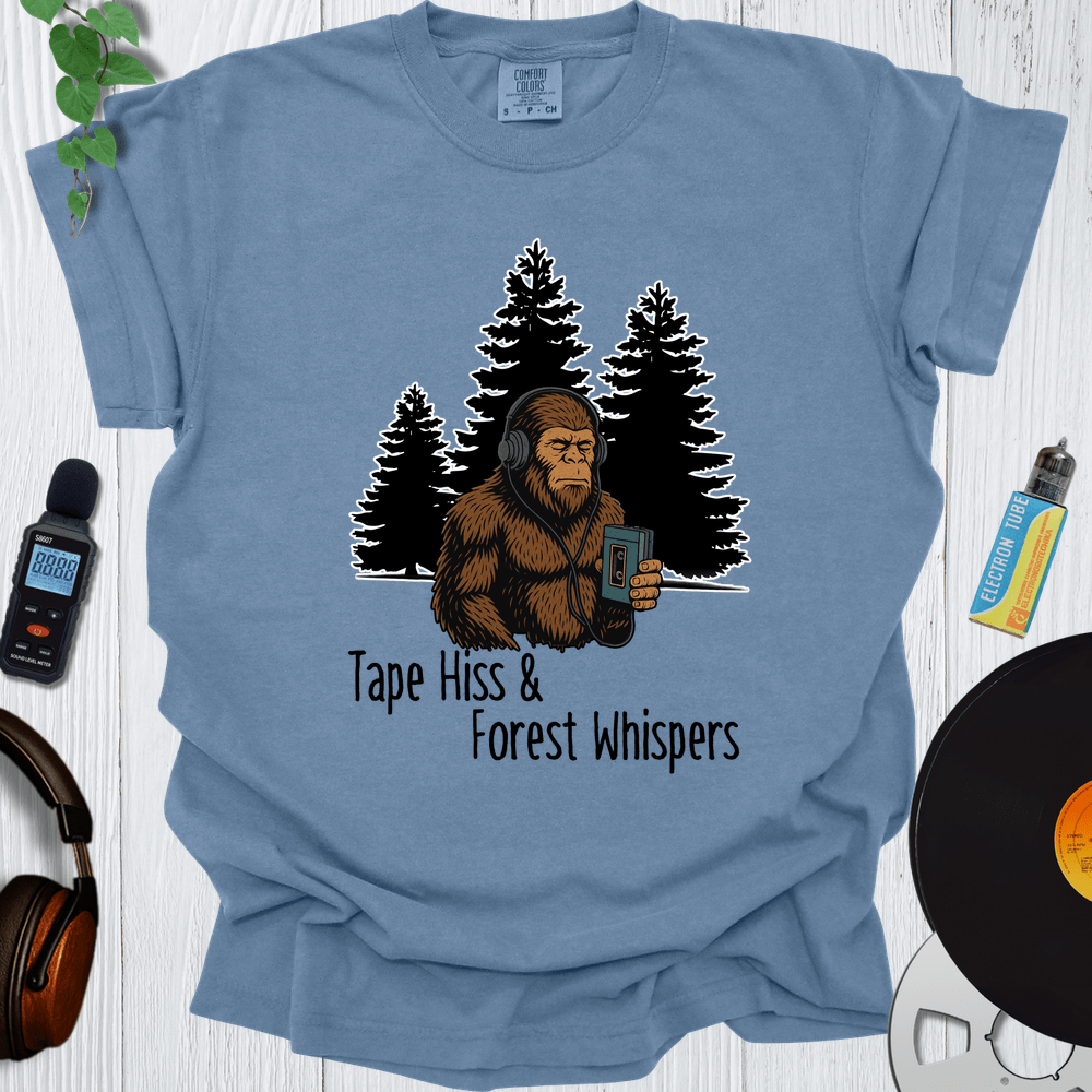 Printify T-Shirt Blue Jean / S Tape Hiss Forest Whispers