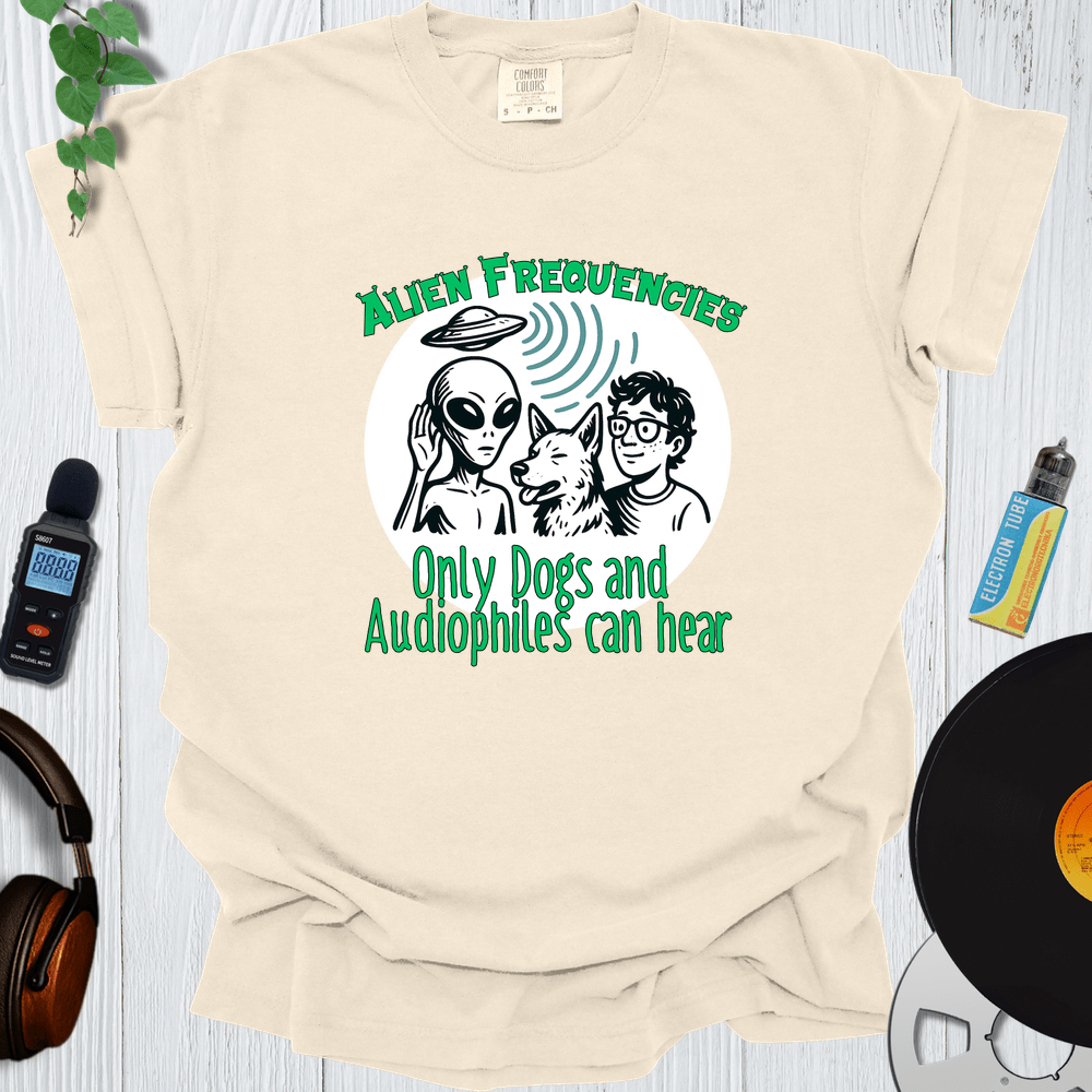 Printify T-Shirt Ivory / S Alien Frequencies