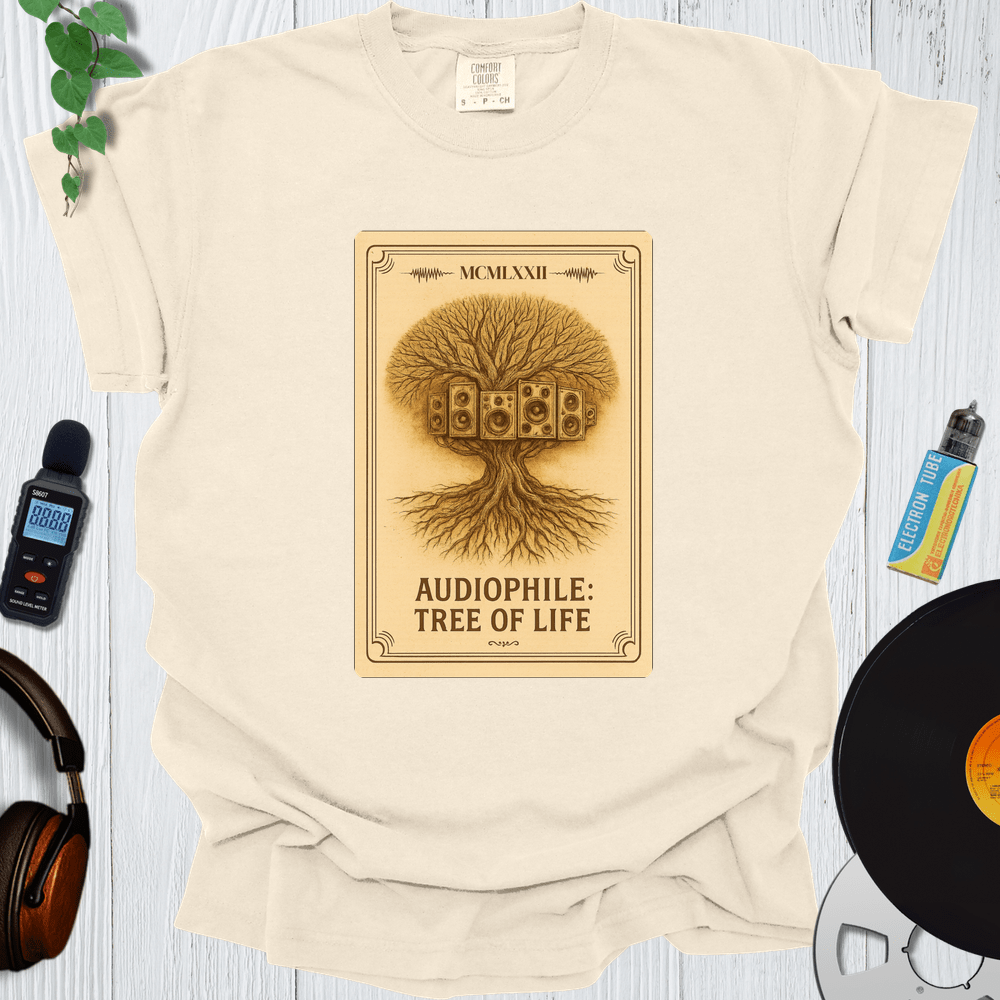 Printify T-Shirt Ivory / S Audiophile Tree Of Life V2