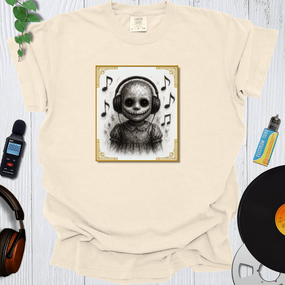 Printify T-Shirt Ivory / S Creepy Doll
