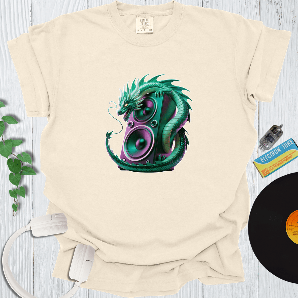 Printify T-Shirt Ivory / S Dragon Speaker