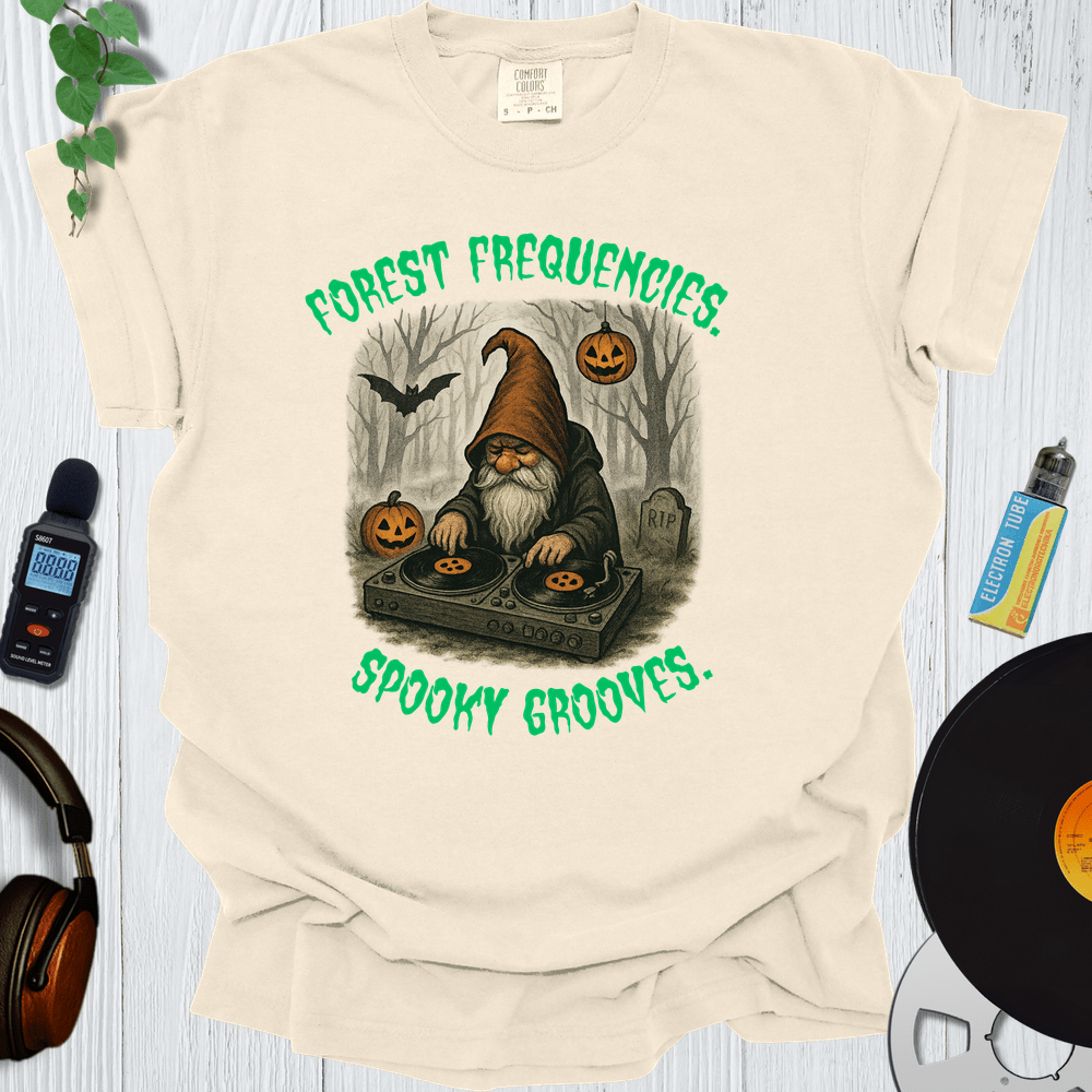 Printify T-Shirt Ivory / S Forest Frequencies Spooky Grooves