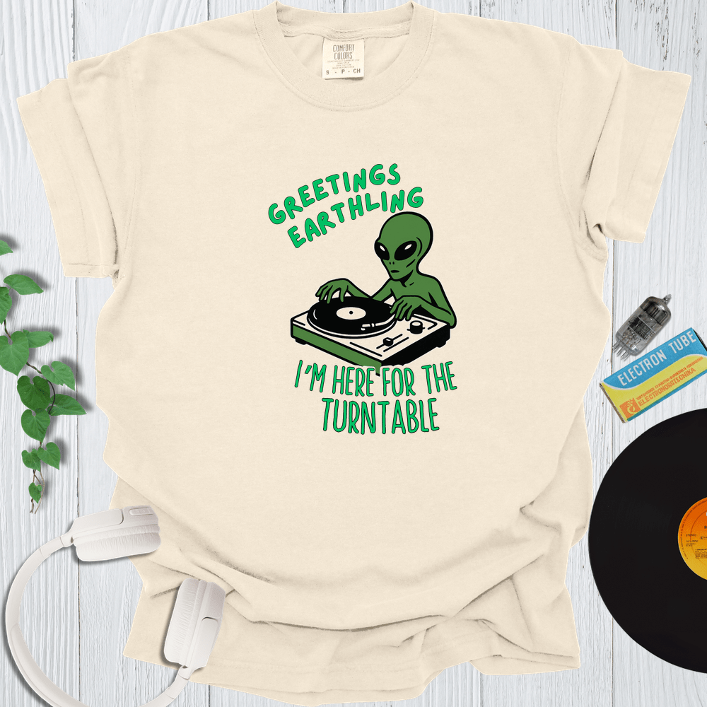 Printify T-Shirt Ivory / S Greetings Earthling