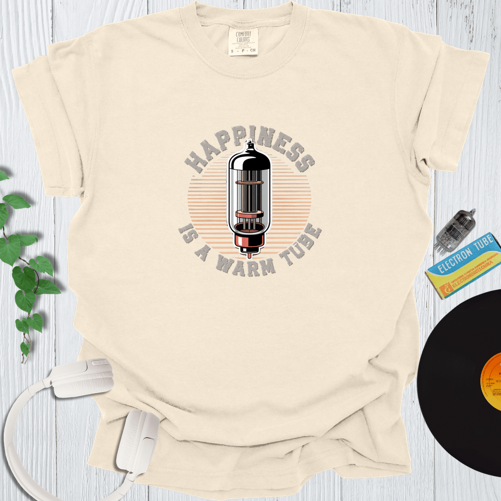 Printify T-Shirt Ivory / S Happiness Is A Warm Tube
