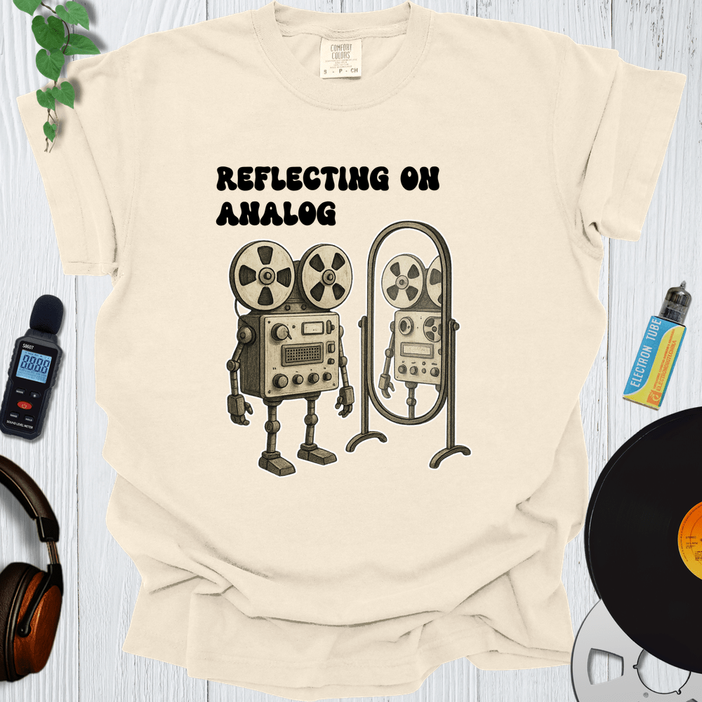 Printify T-Shirt Ivory / S Reflecting on Analog