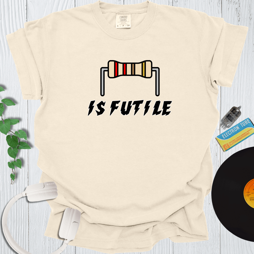 Printify T-Shirt Ivory / S Resistance Is Futile Light