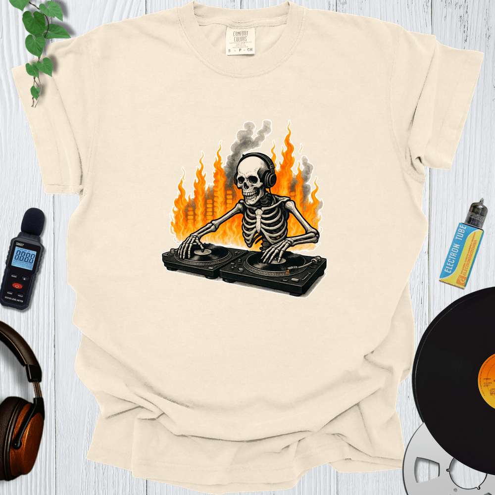 Printify T-Shirt Ivory / S Skeleton Dj