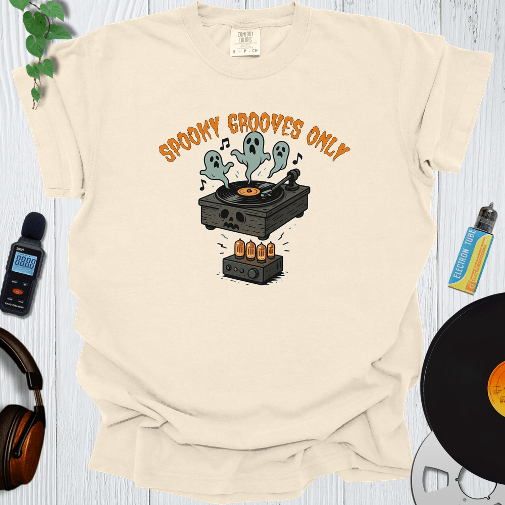 Printify T-Shirt Ivory / S Spooky Grooves Only