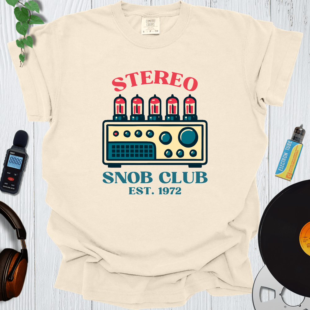 Printify T-Shirt Ivory / S Stereo Snob Club V2