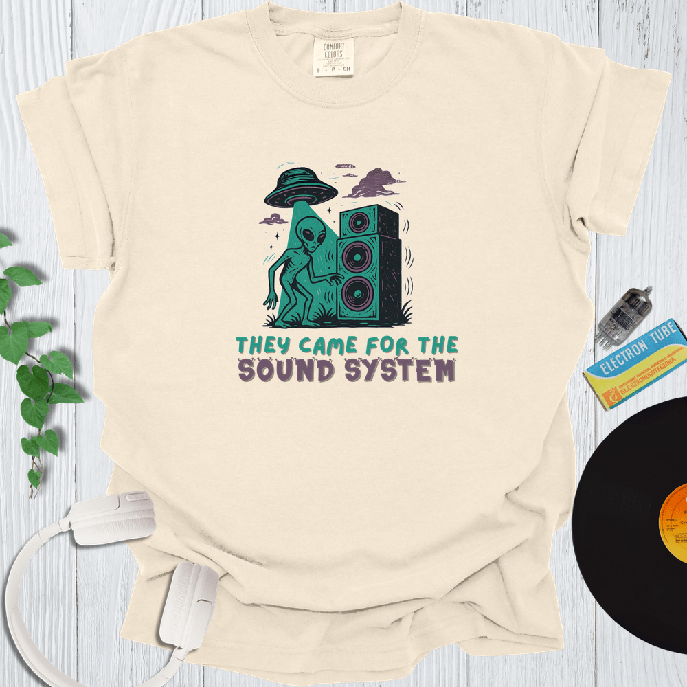 Printify T-Shirt Ivory / S They Came For The Sound System
