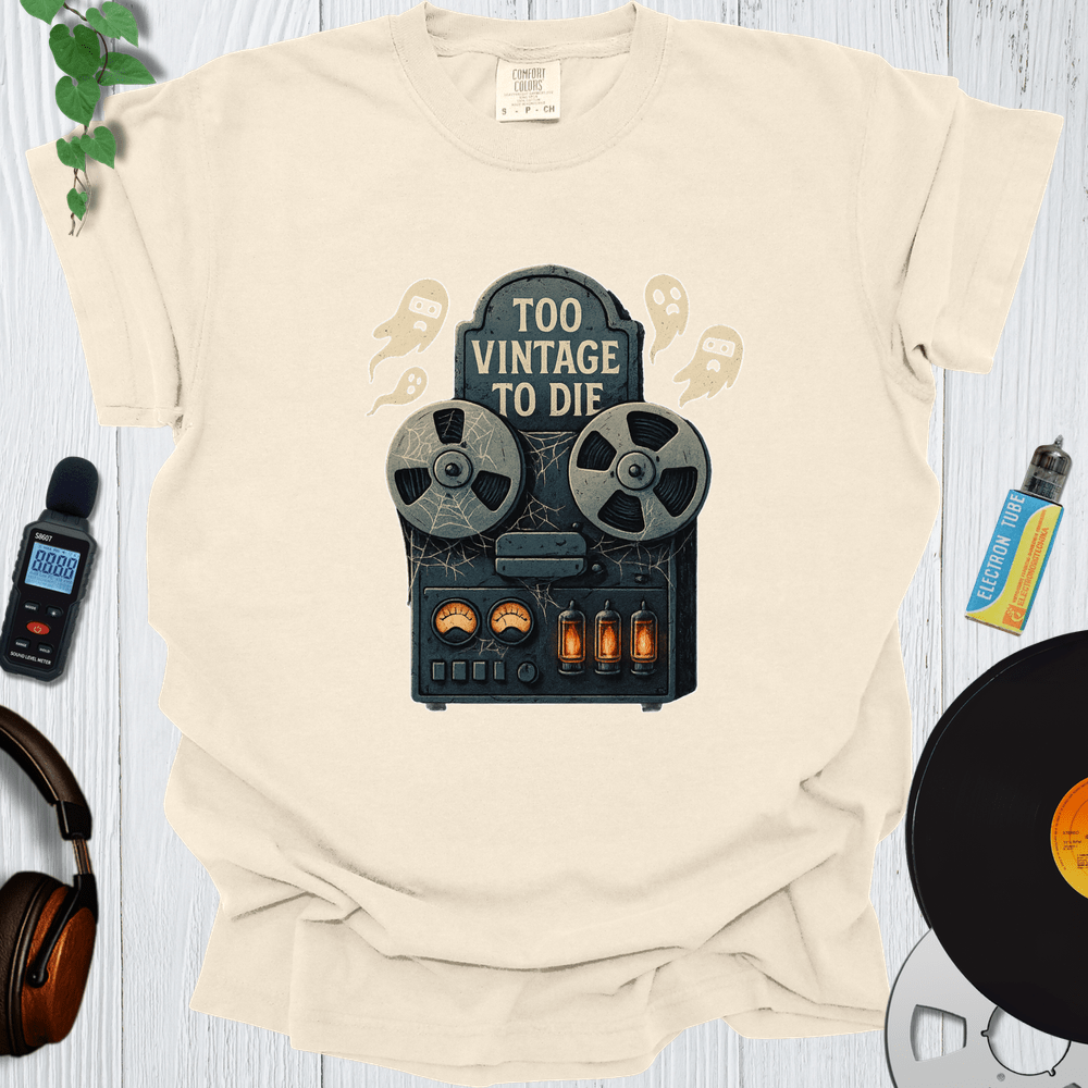 Printify T-Shirt Ivory / S Too Vintage To Die