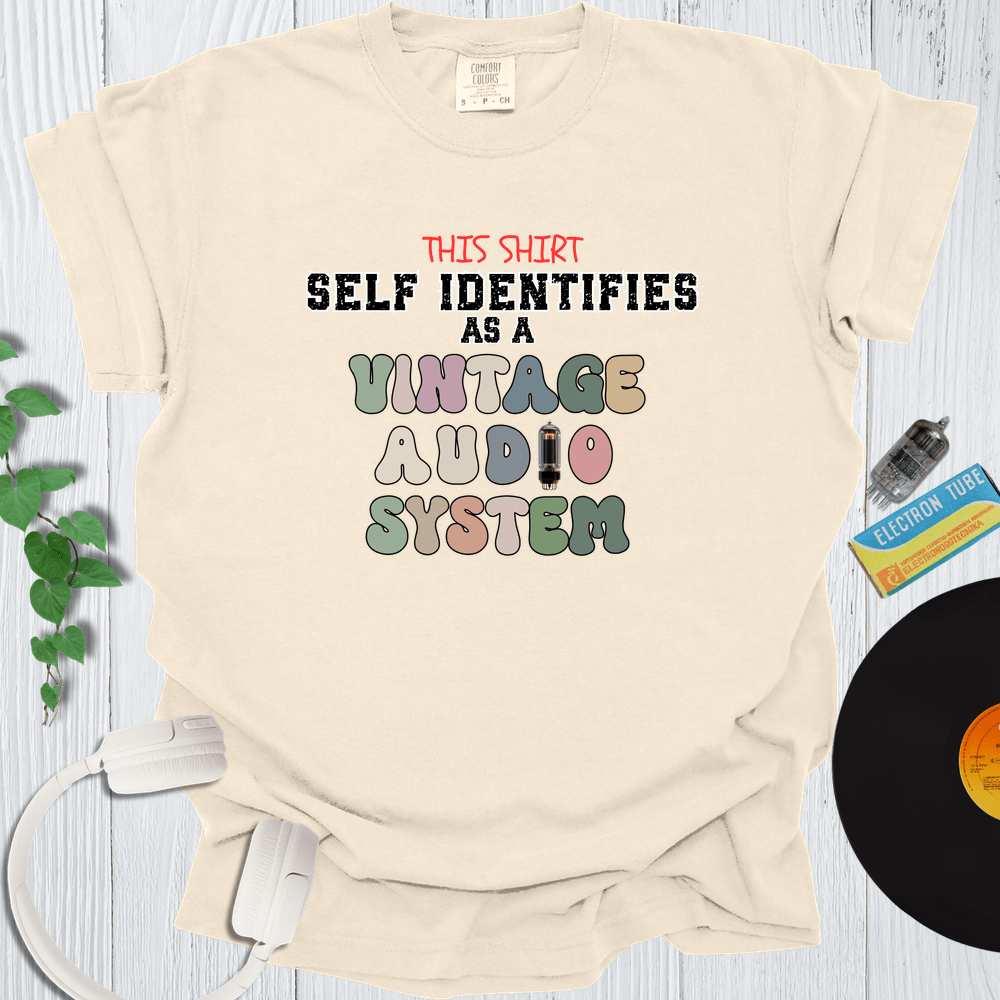 Printify T-Shirt Ivory / S Vintage Audio System