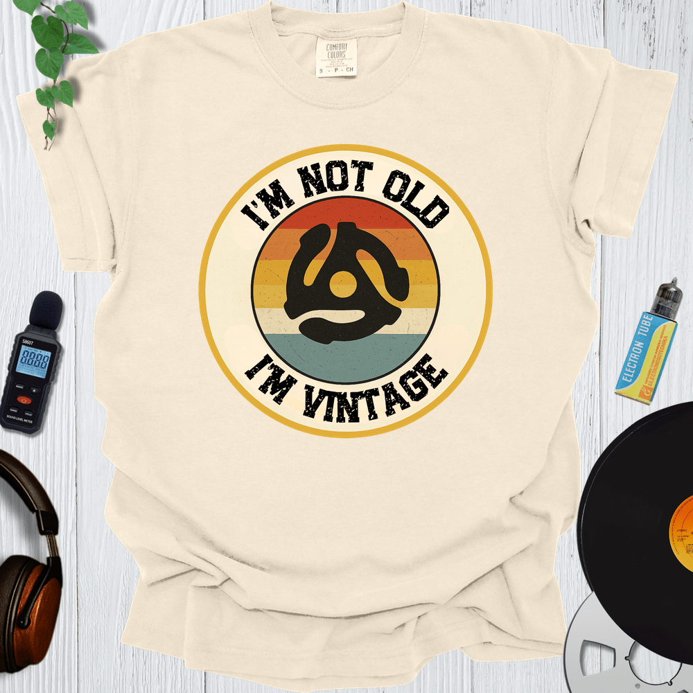 Printify T-Shirt Ivory / S Vintage Vinyl