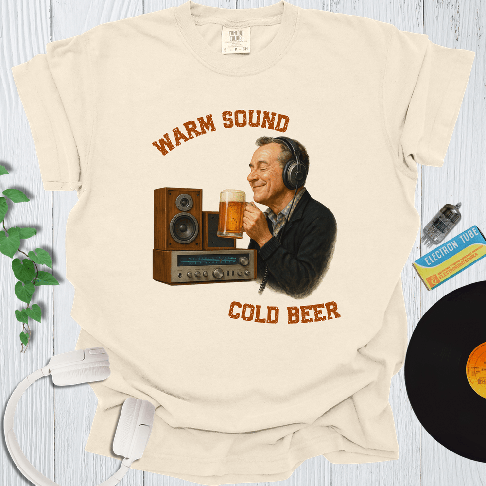 Printify T-Shirt Ivory / S Warm Sound Cold Beer
