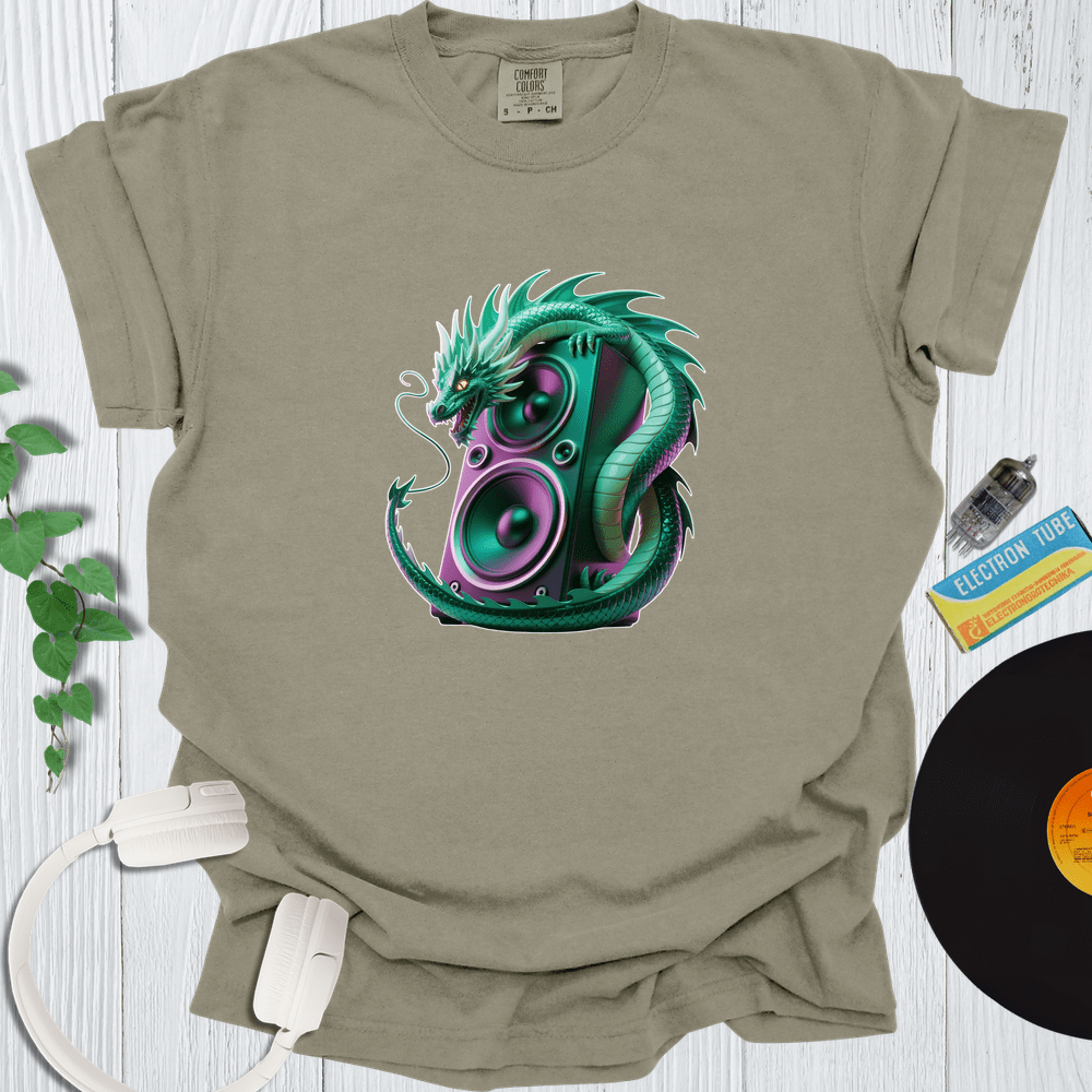 Printify T-Shirt Khaki / S Dragon Speaker