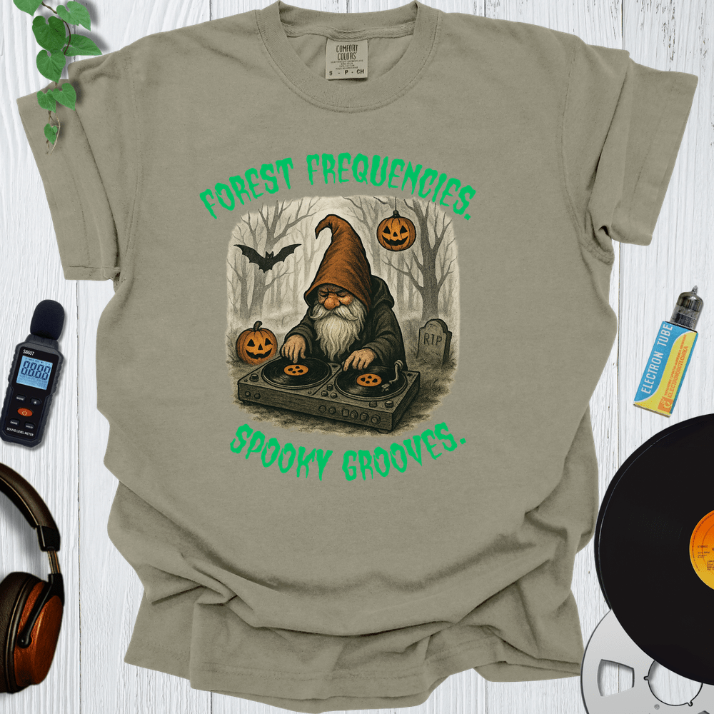 Printify T-Shirt Khaki / S Forest Frequencies Spooky Grooves