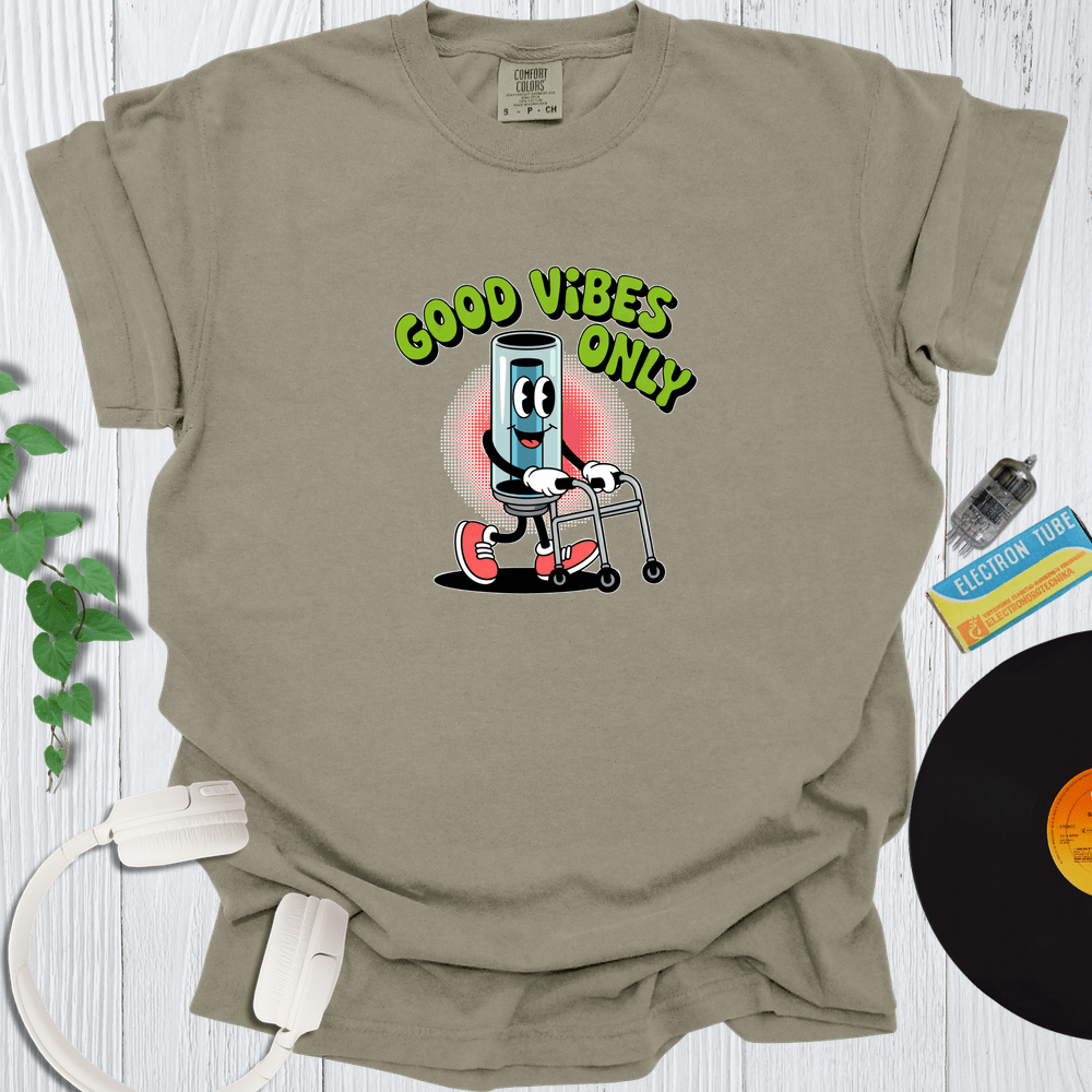 Printify T-Shirt Khaki / S Good Vibes Only Tube