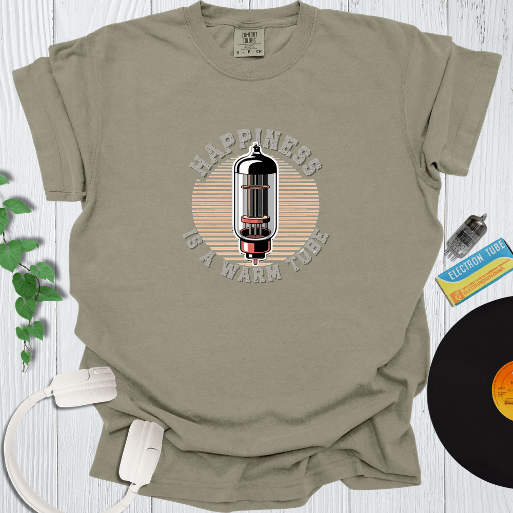 Printify T-Shirt Khaki / S Happiness Is A Warm Tube