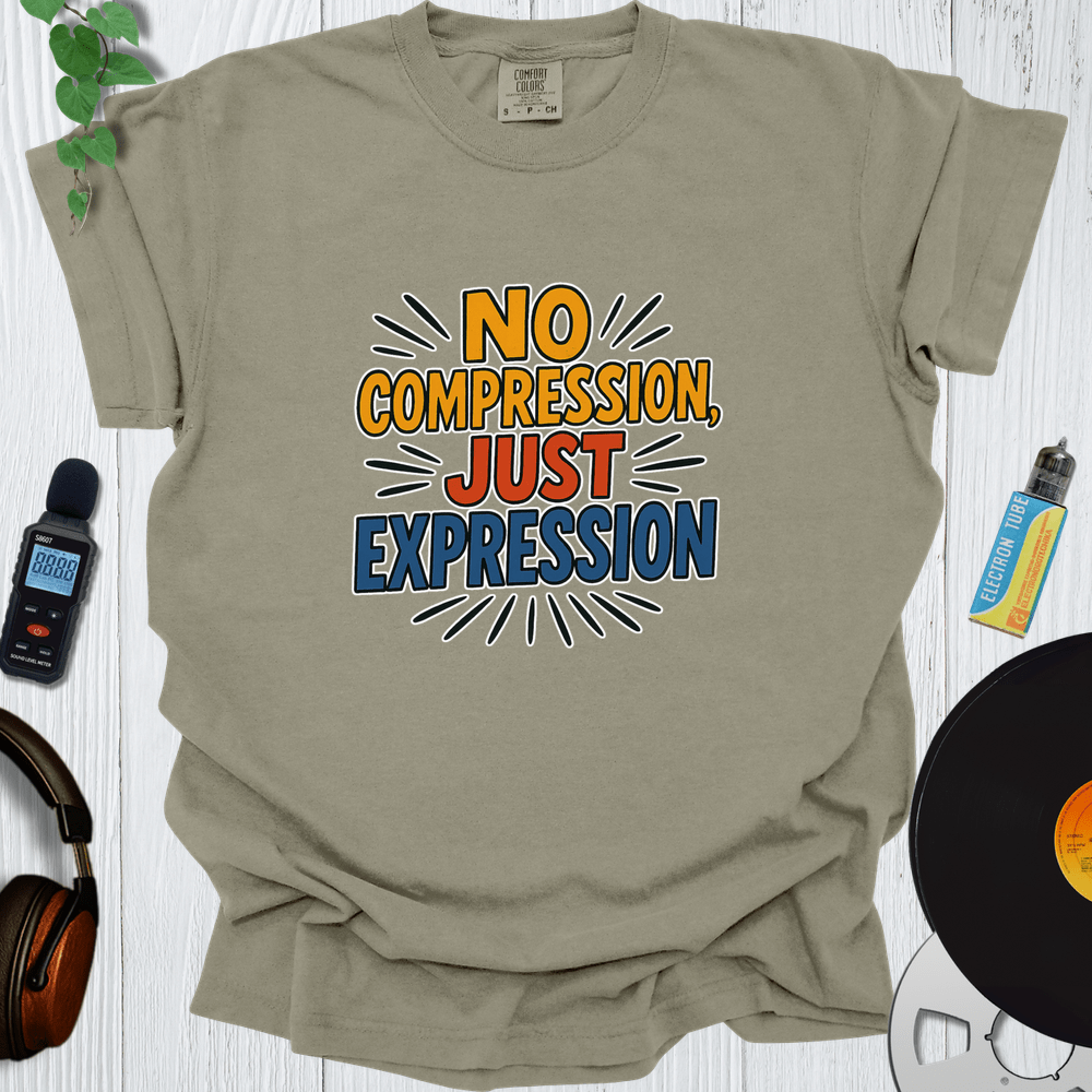 Printify T-Shirt Khaki / S No Compression Just Expression