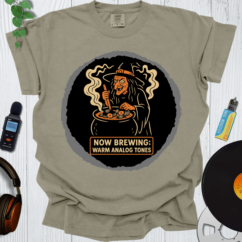 Printify T-Shirt Khaki / S Now Brewing Warm Analog Tones