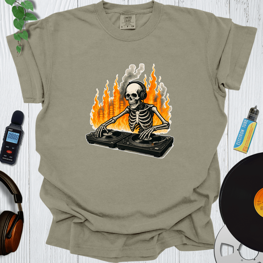 Printify T-Shirt Khaki / S Skeleton Dj