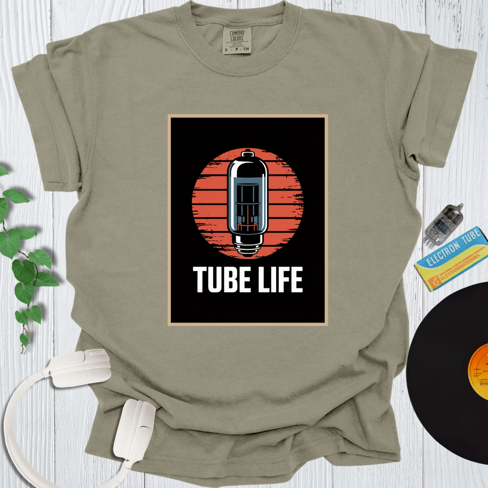 Printify T-Shirt Khaki / S Tube Life