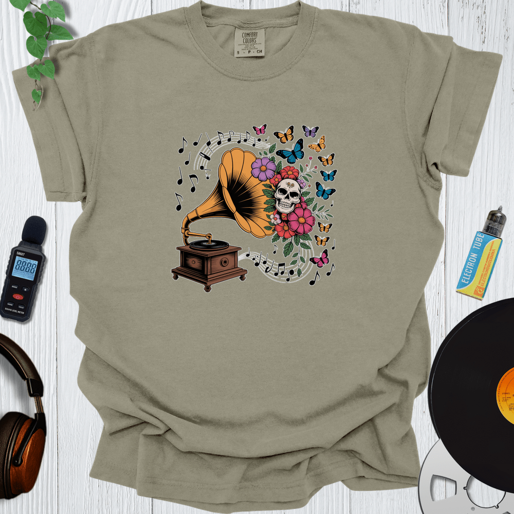 Printify T-Shirt Khaki / S Whimsical Music