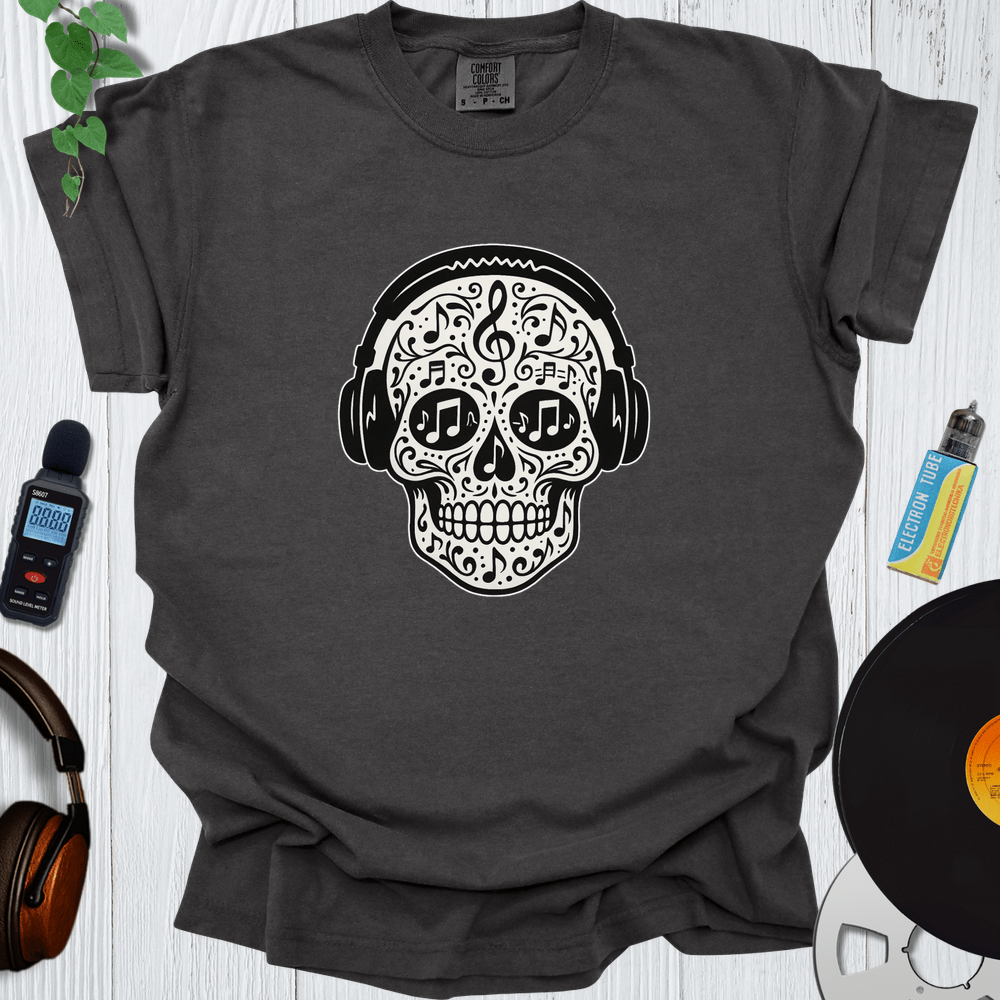 Printify T-Shirt Pepper / S Headphone Skull