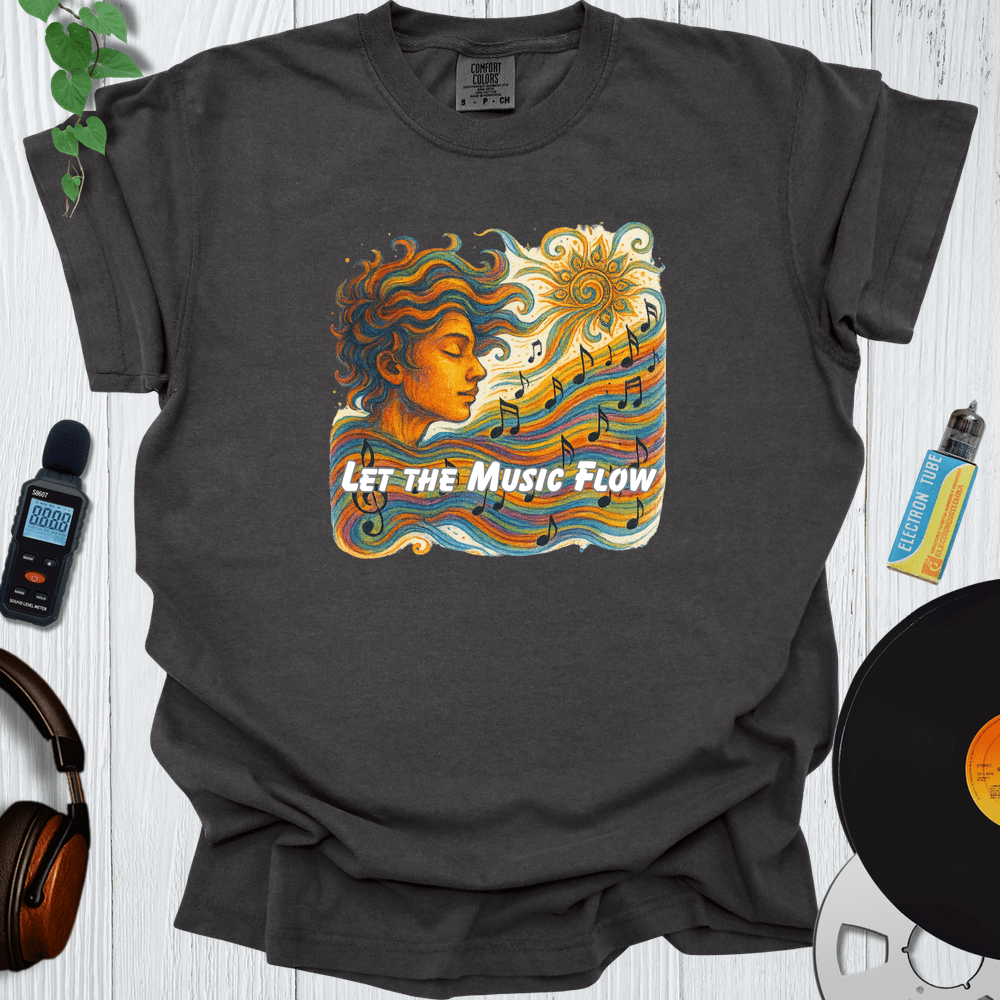 Printify T-Shirt Pepper / S Let The Music Flow