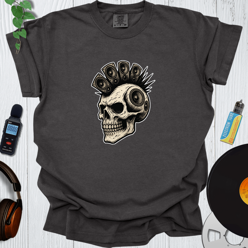 Printify T-Shirt Pepper / S Mohawk Skull