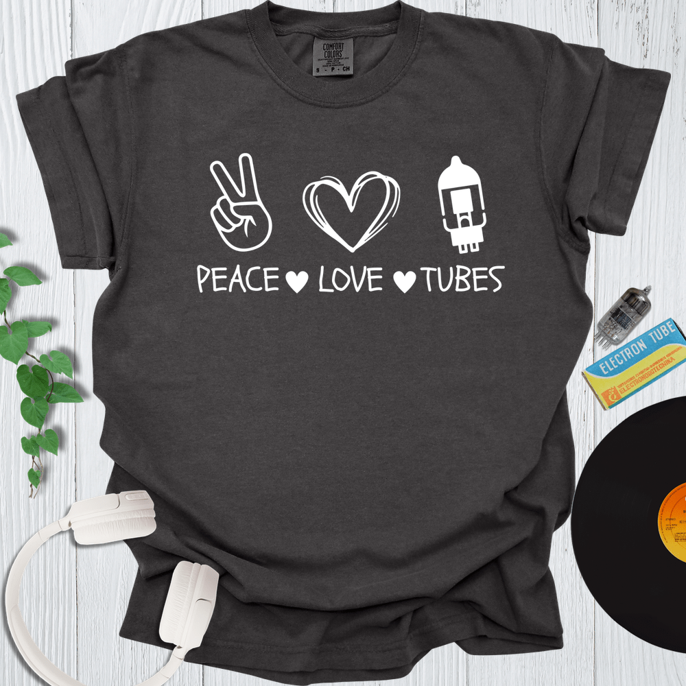 Printify T-Shirt Pepper / S Peace Love Tubes