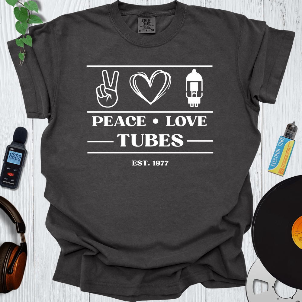 Printify T-Shirt Pepper / S Peace Love Tubes V2