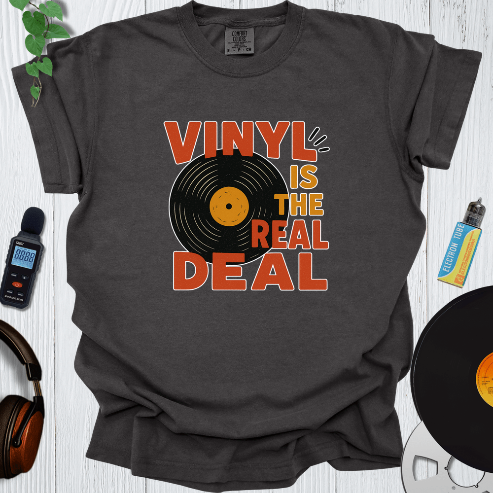Printify T-Shirt Pepper / S Vinyl Is The Real Deal