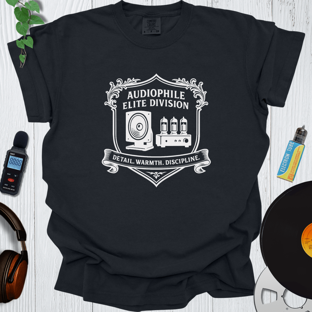 Printify T-Shirt Black / S Audiophile Elite Division