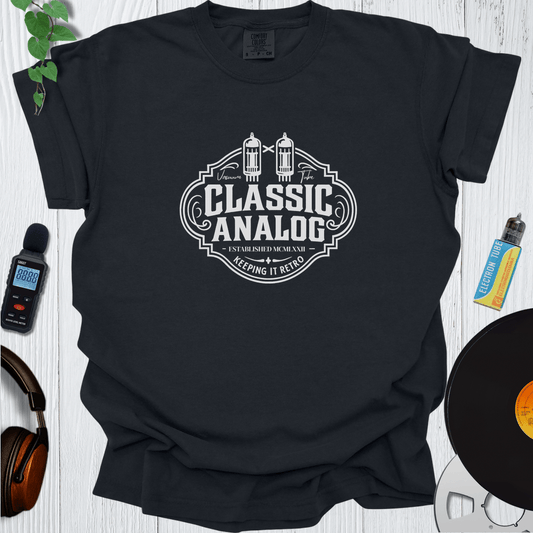 Printify T-Shirt Black / S Classic Analog