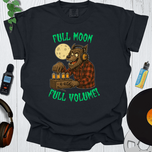 Printify T-Shirt Black / S Full Moon Full Volume