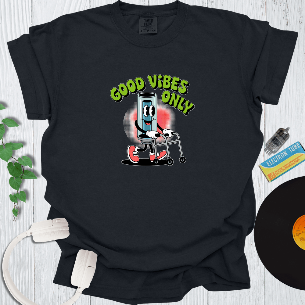 Printify T-Shirt Black / S Good Vibes Only Tube